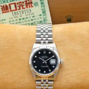 rolex datejust 16234 nero brilli foto copertina